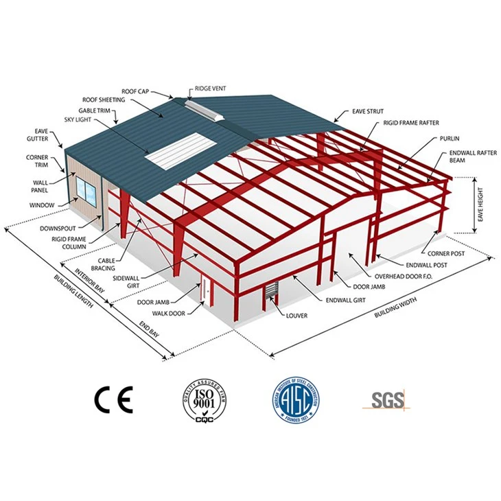 Prefabricated Wide Span Steel Warehouse